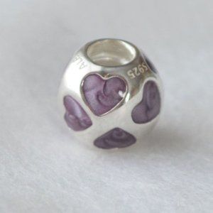 Pandora LOVE YOU Purple Charm ONLY 2 Left in Stock
